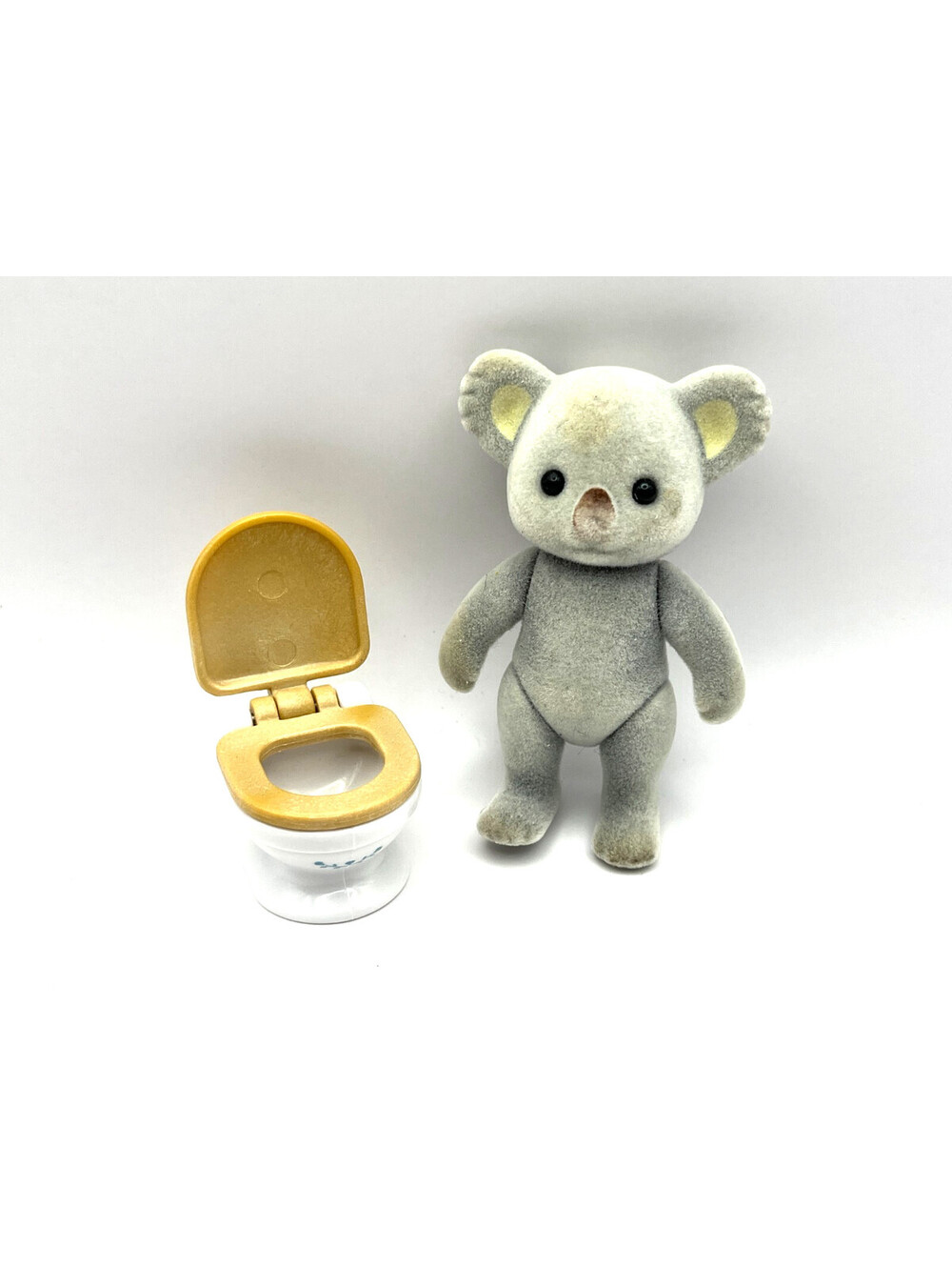 Calico Critters Sylvanian Families Koala Figure w/ Replacement Toilet Accessory